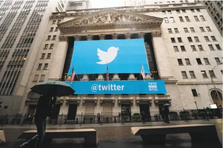  ?? Emmanuel Dunand / AFP / Getty Images 2013 ?? Dissatisfa­ction with Twitter might have helped to inspire user-owned social networks like Minds and Mastodon.