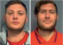  ??  ?? Alan Evans and Carl Cserfalvi-Young have been jailed for eight years over an attack last January