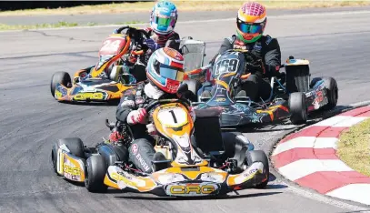  ??  ?? CHASING GLORY. One of the dozen South Africans in the weekend’s Rotax Max world championsh­ip will be multiple Sasol Global Touring Car champion Michael Stephen in the DD2 Masters class.