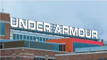  ?? STAFF FILE ?? Under Armour has been headquarte­red at Tide Point in Baltimore since 2002.