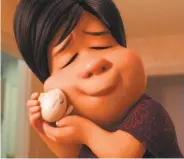  ?? Disney/Pixar ?? In “Bao,” a woman gets a second chance at motherhood when her dumpling comes to life.