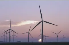  ??  ?? 0 Wind turbines supplied 86,467 MWH of power on Monday