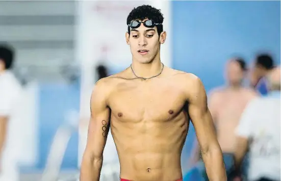  ??  ?? La figura imponente de Hugo González, nueva esperanza de la natación española
