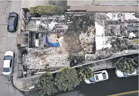  ?? Santiago Mejia / The Chronicle ?? The site of the Largent House at 49 Hopkins Ave. in Twin Peaks, which was designed by architect Richard Neutra and was illegally demolished last year.