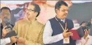  ?? BACHCHAN KUMAR/HT FILE ?? ■ Shiv Sena chief Uddhav Thackeray and CM Devendra Fadnavis in Navi Mumbai in September.