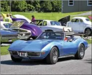  ??  ?? It was a beautiful top down day…perfect for a ride to the Rajah Shrine’s 18th Annual Auto Show and Flea Market.