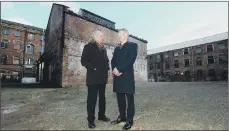 ?? PICTURE: SCOTT MERRYLEES ?? CREATIVE FUTURE: Rutland Mills is due to be transforme­d by developer Paul Kempe, pictured with former Wakefield Council leader Peter Box.