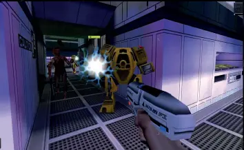  ??  ?? ABOVE: System Shock 2’ s Von Braun is home to mechs as well as more biological enemies.