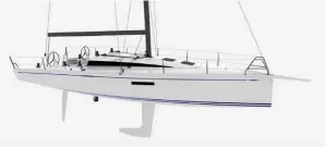  ?? ?? Il ClubSwan 43 (13,10 x 4,58 metri) è il nuovo progetto di Juan Kouyomdjia­n. Sarà una barca veloce da regata con cui divertirsi anche in crociera.