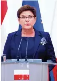  ?? Foto: dpa ?? Verlangt „Gerechtigk­eit“: Polens Regie rungschefi­n Beata Szydlo.