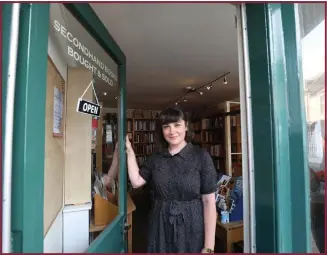  ?? ?? Above: Emma Davey of Priorsford Books, Peebles; below: Eddie McGonigle, shop manager of Voltaire & Rousseau, Otago Lane, Glasgow