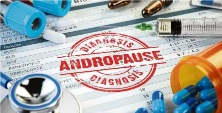  ?? — 123rf.com ?? To diagnose andropause, the doctor will have to order a test for your testostero­ne levels.