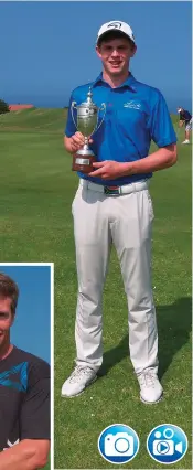  ??  ?? Martin Vorster at the Mossel Bay Golf Club. He says it was a “blessing” to be at the championsh­ips and regarding his win, “all glory to God”.