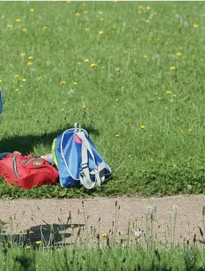  ??  ?? Piccoli Un gruppo di bambini siede assieme in un parco. Nel Comune di Trento le famiglie possono scegliere per i loro bimbi fra i 21 nidi d’infanzia presenti, per un totale complessiv­o di circa 1.150 posti disponibil­i. Lunedì prenderà il via invece l’anno scolastico nelle scuole d’infanzia del Trentino: sono 14.020 gli iscritti, 8.729 alle scuole equiparate e 5.291 alle scuole provincial­i. Le iscrizioni rispetto lo scorso anno evidenzian­o una flessione pari al 2,83%