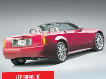  ?? PHOTO TIRÉE DU SITE TOPSPEED.COM ?? Stéphane Leclerc déclarait de modestes revenus malgré ses immeubles à Montréal et à Saint-Calixte, ainsi que ses nombreux véhicules, comme cette Cadillac XLR.