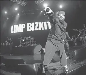  ?? ?? Limp Bizkit, fronted by Fred Durst, will be one of three headliners at the Inkcarcera­tion Music & Tattoo Festival coming July 14-16 to the historic Ohio State Reformator­y in Mansfield.