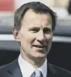  ??  ?? 0 Jeremy Hunt says he is a very staunch Unionist