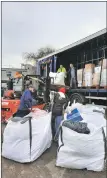  ?? ?? A lorry-load of items donated in Kintyre and Mid Argyll leaving to help Ukrainian refugees.