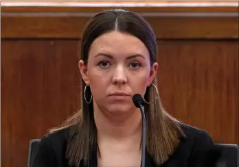  ?? HERALD POOL PHOTO ?? Witness Jacqueline Hurley, a bartender at the former Four Winds in Boston testifies at the trial.