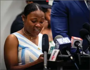  ?? The Associated Press ?? ATLANTA: Chassidy Evans, the niece of Rayshard Brooks, speaks at a news conference held by members of Brooks’ family on June 15 in Atlanta.