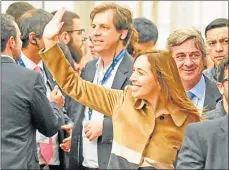  ?? SERGIO PIEMONTE ?? GOBERNADOR­A. Suspendió un acto para acompañar a Macri.