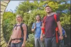  ?? The Associated Press ?? FILM: Jack Reynor, right, and Florence Pugh in a scene from the horror film "Midsommar."