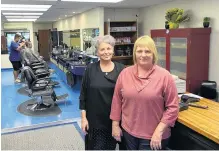  ?? PHOTO: BRENDA HARWOOD ?? Honouring legacy . . . Ladish Barber Shop coowners Ashlea MacDougall (left) and Rhonda Bamford have taken over and rebranded the Selwyn Grave barber shop, in Moray Pl, bringing a fresh vision while honouring its history.