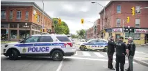  ?? ASHLEY FRASER ?? The Ottawa Police Service and the SIU are investigat­ing a triple shooting in Ottawa’s downtown on Saturday.