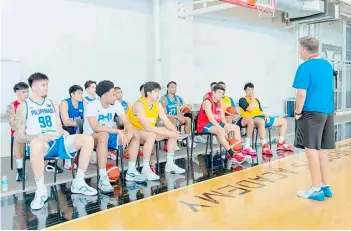  ?? PHOTOGRAPH COURTESY OF RM CHUA/ONE SPORTS ?? HEAD coach Tim Cone preaches the value of unity as Gilas Pilipinas reunites for the tough grind ahead.