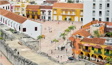  ?? FOTOS WILFRED ARIAS ?? Panorámica del Centro Histórico de Cartagena, la que se prepara de nuevo para unas elecciones atípicas.