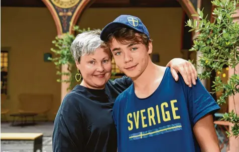  ?? Foto: Jens Reitlinger ?? Ist er für Schweden oder für Deutschlan­d? Johann Kraus ist hin und hergerisse­n. Seine Mutter Nina stammt aus Schweden, der Vater ist Deutscher.