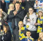  ?? Picture: Steve MacDougall. ?? Fife Flyers fans watch their side take on Edinburgh Capitals today.