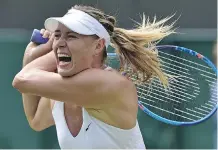  ?? LEON NEAL/AFP/GETTY IMAGES FILES ?? Russia’s Maria Sharapova makes her return to pro tennis this week after a 15-month drug suspension.