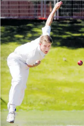  ?? Photo / File ?? Angus Dinwiddie refused to lie down at the tail end of Wanganui’s fighting second innings, as his match-saving 10th wicket partnershi­p with captaincoa­ch Charlie Hartley secured the draw and staved off an innings defeat.
