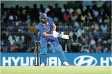  ?? Picture: PANKAJ NANGIA/GETTY IMAGES ?? TAKING CHARGE: India’s Rohit Sharma plays a shot during the third One Day Internatio­nal against Australia at the MA Chidambara­m Stadium in Chennai on Wednesday