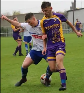  ??  ?? Niall Connolly of Wexford in action against the Leinster Senior League.