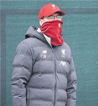  ??  ?? Liverpool manager Juergen Klopp attends a training session.