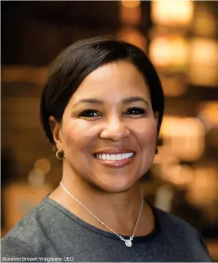  ??  ?? Rosalind Brewer, Walgreens CEO.