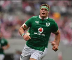  ??  ?? Wicklow’s Josh van der Flier will hopefully see action for Ireland.