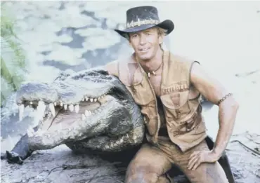  ??  ?? Paul Hogan and his reptile friends achieved the highest UK Christmas TV audience back in 1989