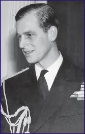  ??  ?? The young Philip pictured in uniform in 1948