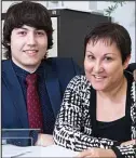  ??  ?? Support: Franchisee Lorraine Thomson with her son Thomas