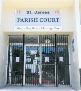  ?? ?? St James Parish Court.