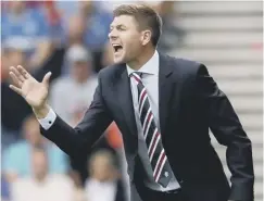  ??  ?? 0 Steven Gerrard had promised not to ‘park the bus’ in Maribor.