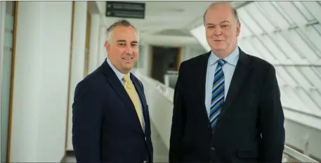  ??  ?? IT Sligo President with new Vice President of Research, Innovation and Engagement, Dr Chris O’Malley.