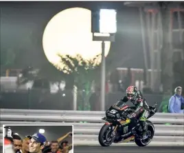  ?? (Photos DR) ?? Johann Zarco le Cannois et la Yamaha varoise du team Tech redémarren­t en trombe dans la fournaise du Qatar. Reste maintenant à convertir la pole en victoire...