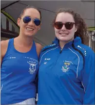  ??  ?? Glenda Dunne and Sarah Carroll at the rowing.