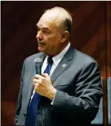  ?? ASSOCIATED PRESS ?? IN THIS TUESDAY, JAN. 9 FILE PHOTO, former Arizona state Rep. Don Shooter, R-Yuma, reads a statement regarding sexual harassment and other misconduct complaints made against him on the House floor at the Capitol in Phoenix.