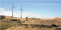  ??  ?? Hau Nui Wind Farm, establishe­d in 1996 by Genesis Energy NZ, was New Zealand’s first wind farm. The company is signing an agreement to buy the electricit­y from the newest wind farm, to be built soon at Waverley.