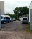  ?? FOTO: NICOLE LANGE ?? Die Polizei war auf der Kölner Landstraße im Einsatz.